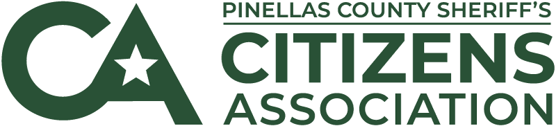 Pinellas County Sheriff’s Citizens Association logo in green featuring the initials CA and bold lettering.